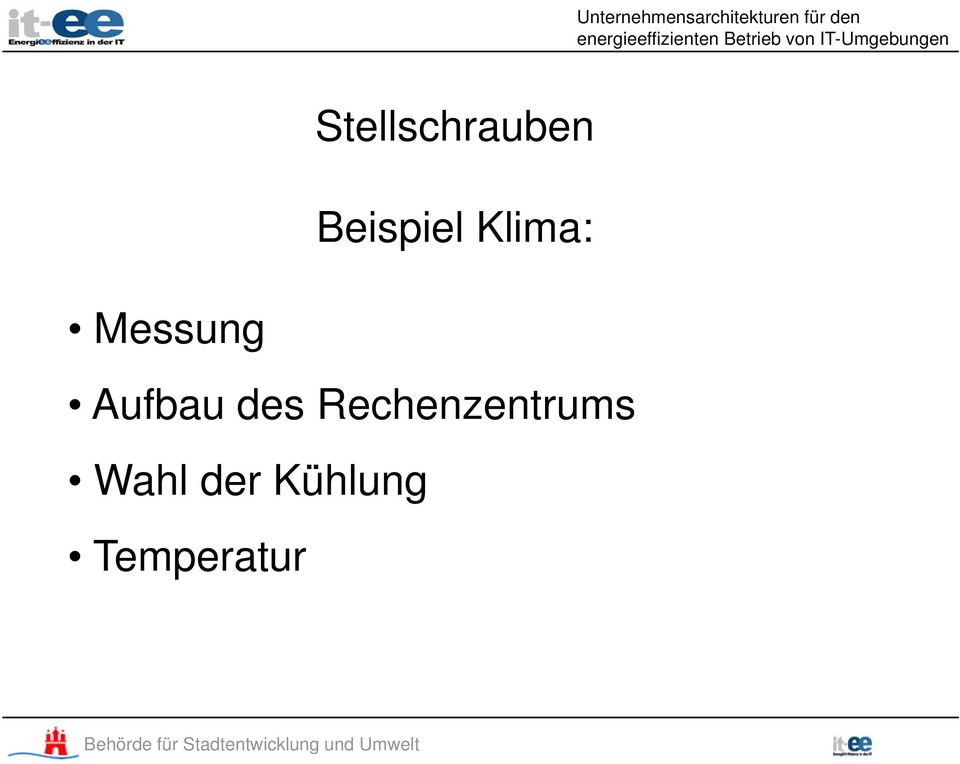 Messung Aufbau des