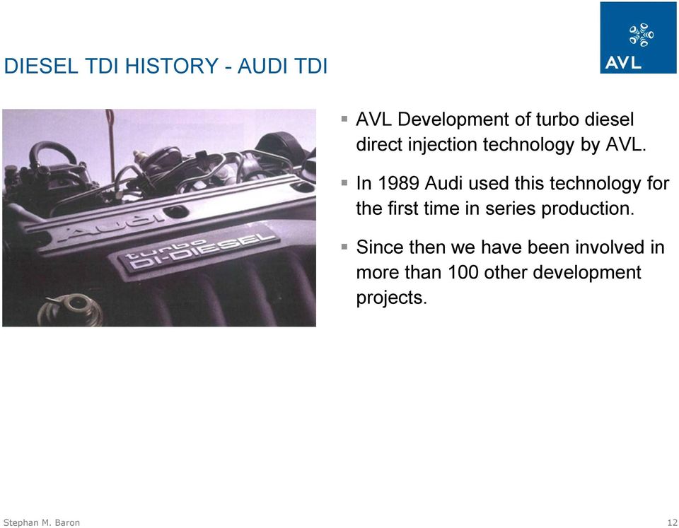 In 1989 Audi used this technology for the first time in series
