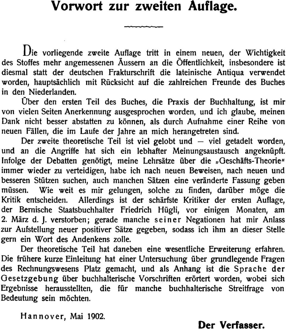 Buchhaltung, ist mir von vielen Seiten Anerkennung ausgesprochen worden, und ich glaube, meinen Dank nicht besser abstatten zu knnen, als durch Aufnahme einer Reihe von neuen Fllen,die im Laufe der