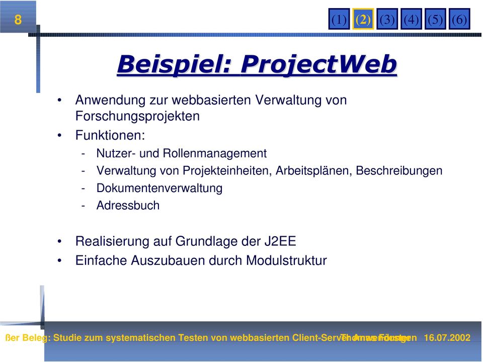 von Projekteinheiten, Arbeitsplänen, Beschreibungen - Dokumentenverwaltung