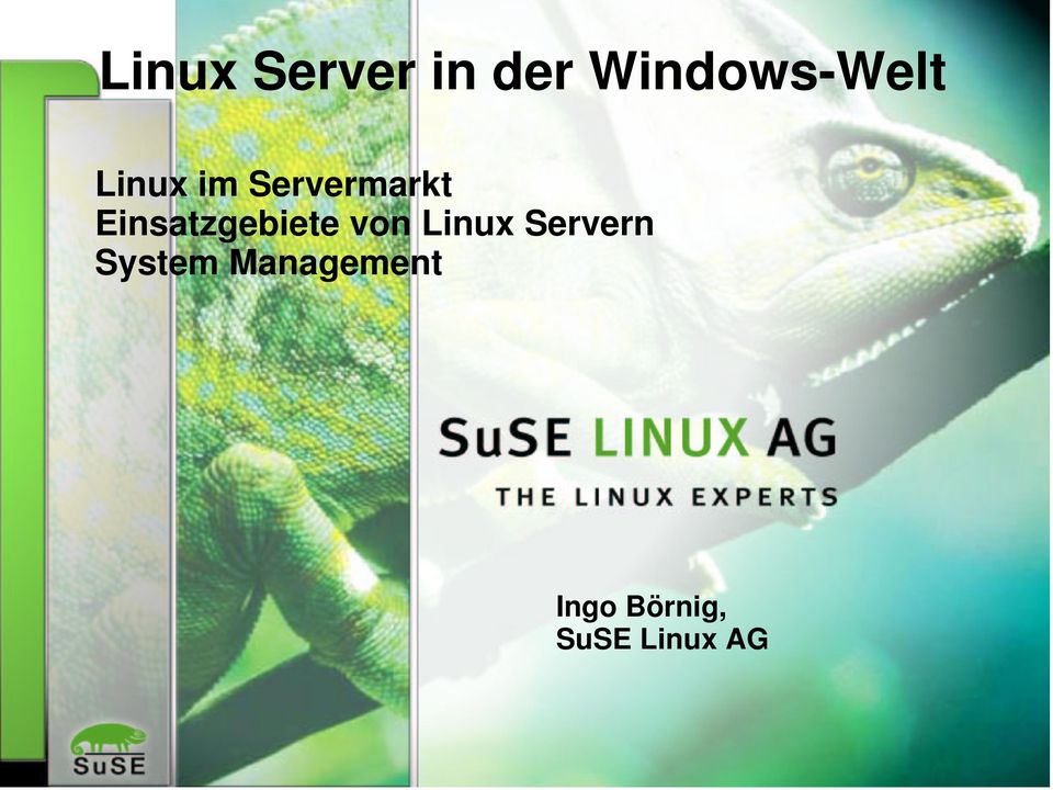 gebiete von Linux Servern