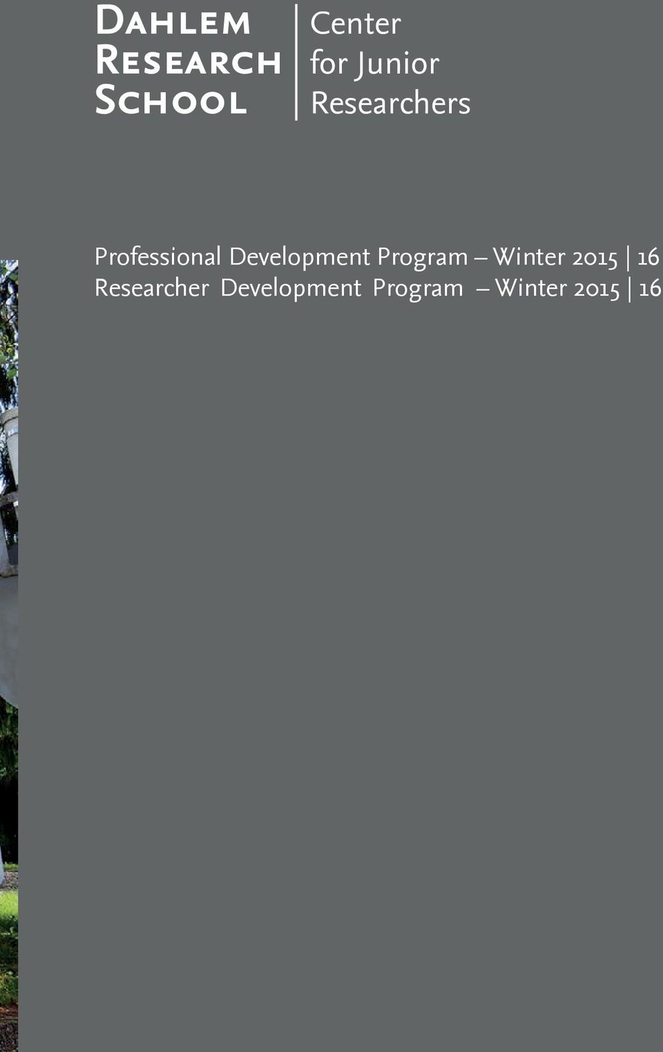 Development Program Winter 2015 16