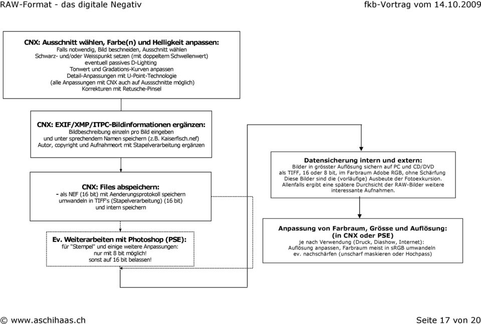 EXIF/XMP/ITPC-Bildinformationen ergänzen: Bildbeschreibung einzeln pro Bild eingeben und unter sprechendem Namen speichern (z.b. Kaiserfisch.