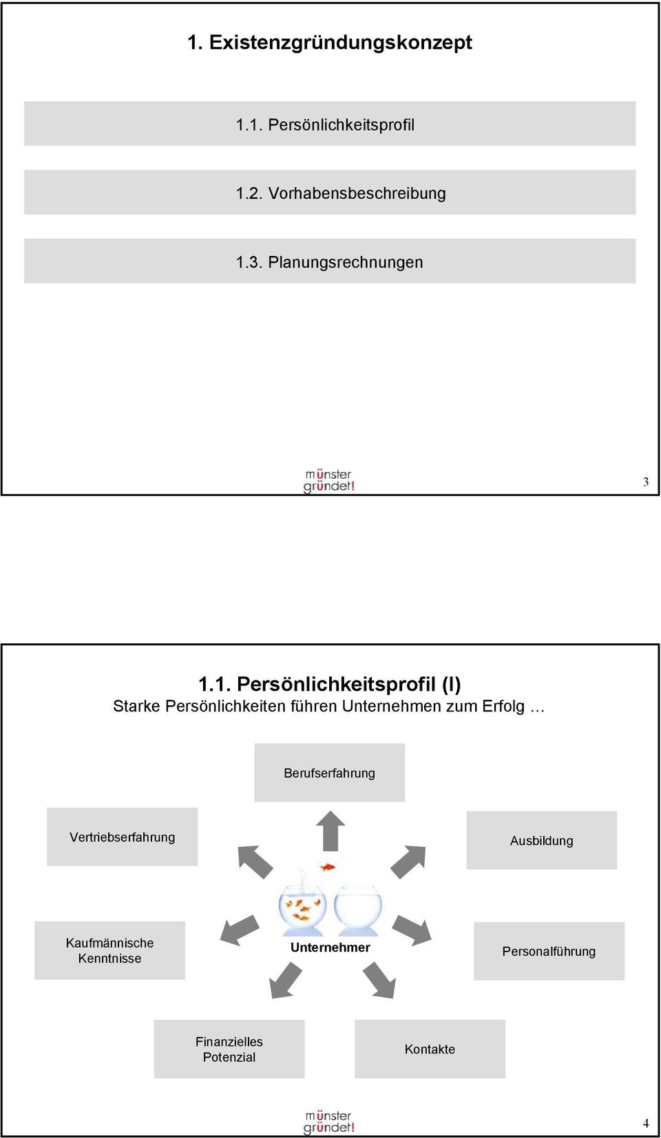 3. Planungsrechnungen 3 1.