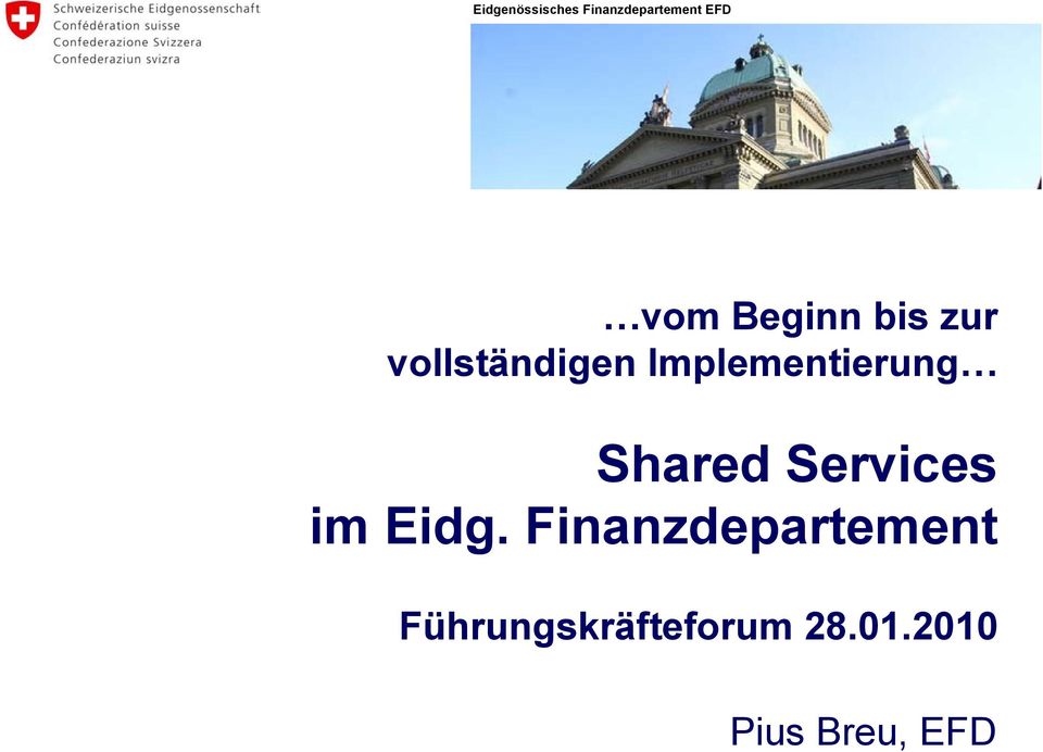 Eidg. Finanzdepartement