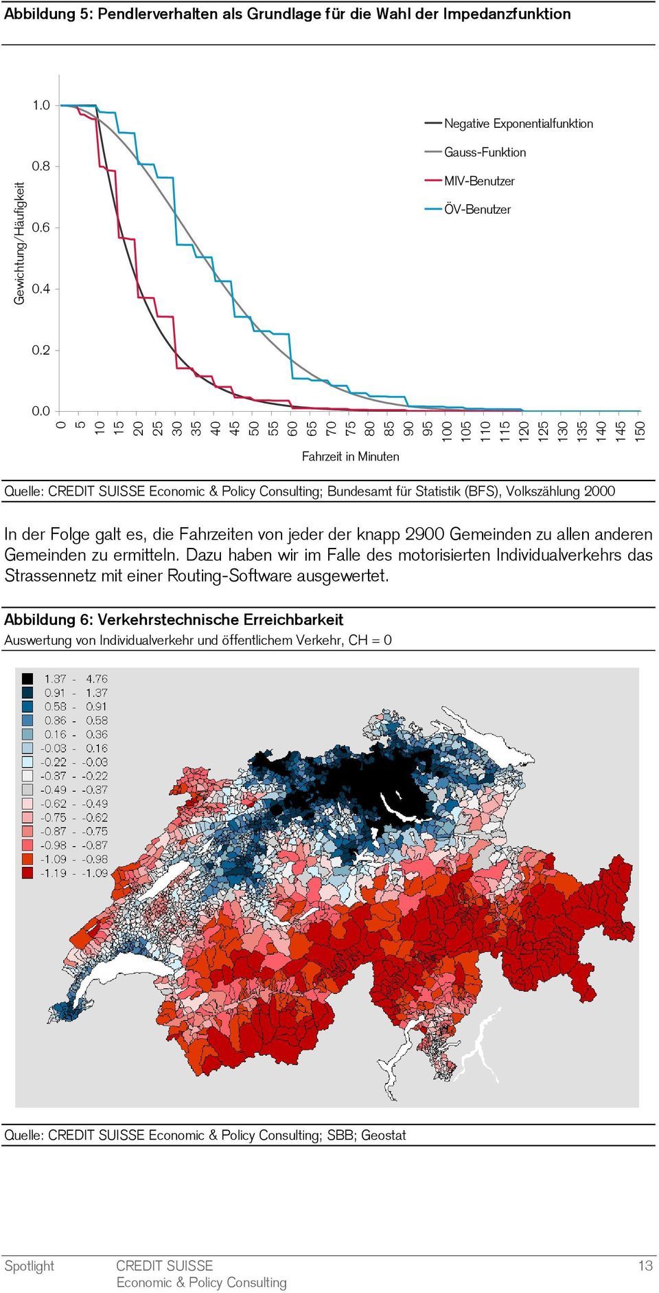 In der Folge galt es, die Fahrzeiten von jeder der knapp 2900 Gemeinden zu allen anderen Gemeinden zu ermitteln.