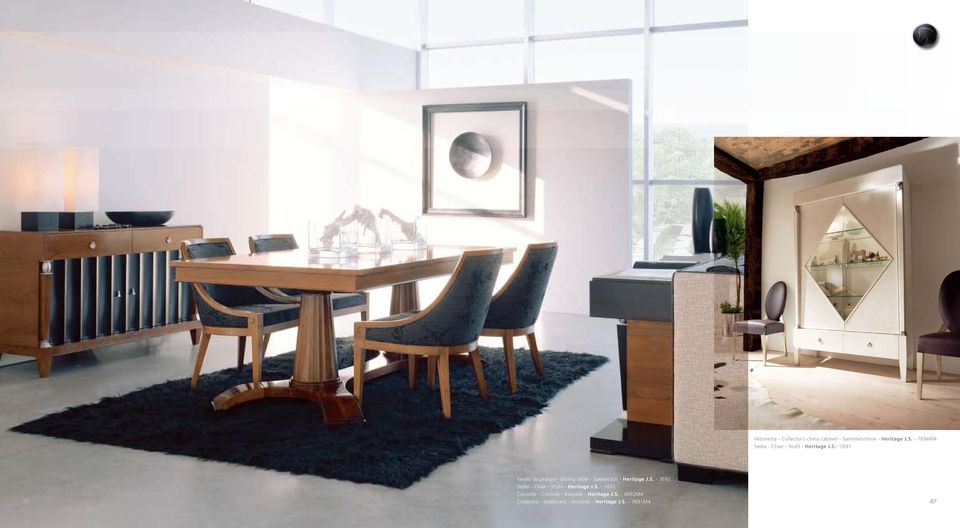 S. - 1692 Consolle - Console - Konsole - Heritage J.S. - 4692M4 Credenza - Sideboard - Anrichte - Heritage J.