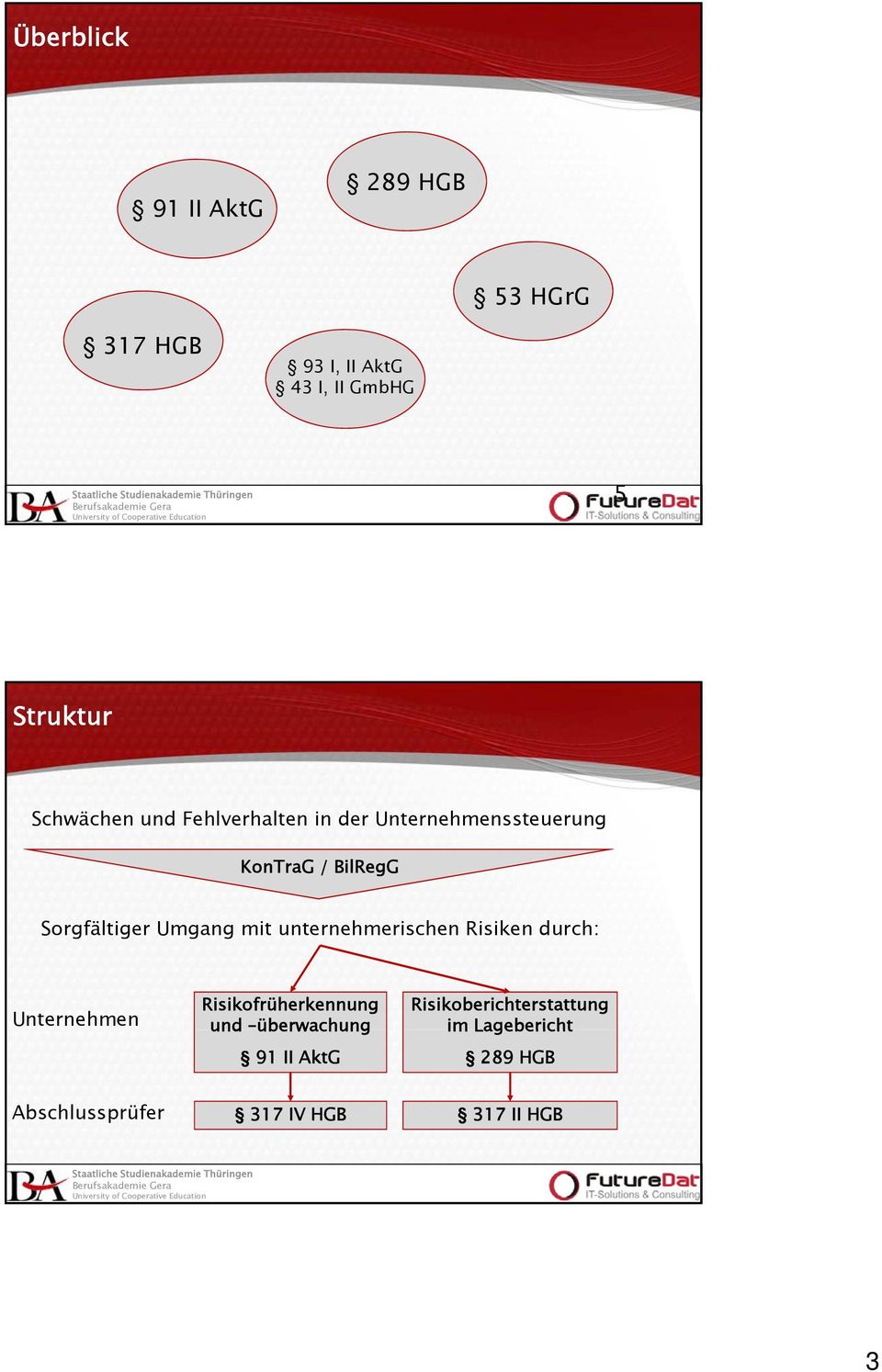 Umgang mit unternehmerischen Risiken durch: Unternehmen Risikofrüherkennung und