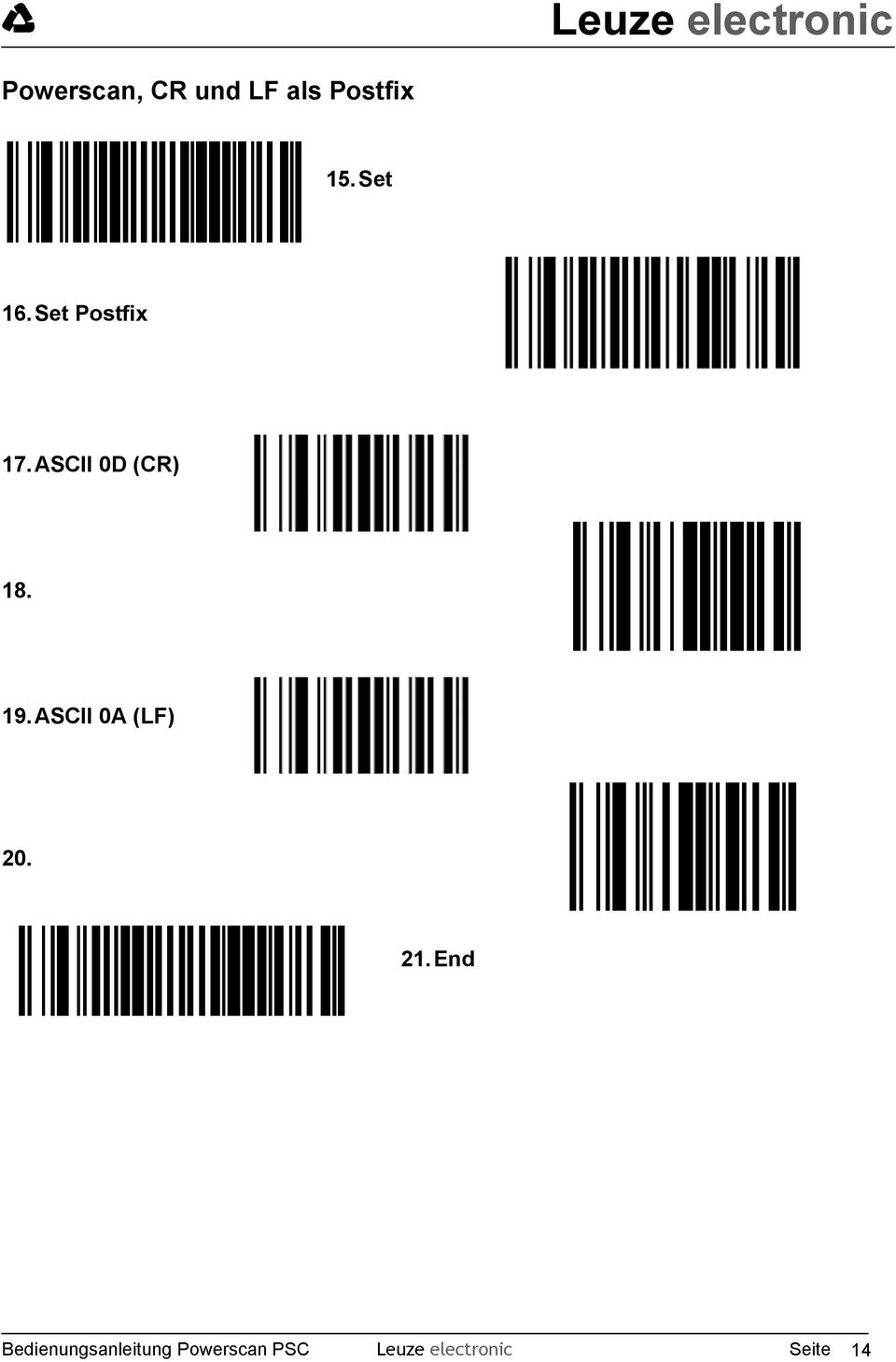 19. ASCII 0A (LF) 20. 21.