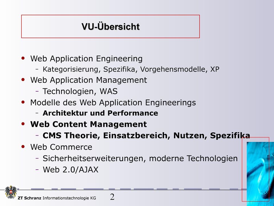 Engineerings Architektur und Performance Web Content Management CMS Theorie,