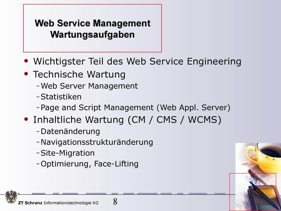 Page and Script Management (Web Appl.