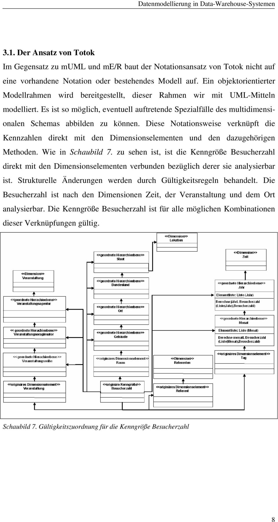 Es ist so möglich, eventuell auftretende Spezialfälle des multidimensionalen Schemas abbilden zu können.