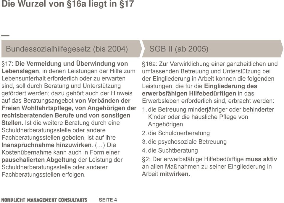 rechtsberatenden Berufe und von sonstigen Stellen. Ist die weitere Beratung durch eine Schuldnerberatungsstelle oder andere Fachberatungsstellen geboten, ist auf ihre Inanspruchnahme hinzuwirken.