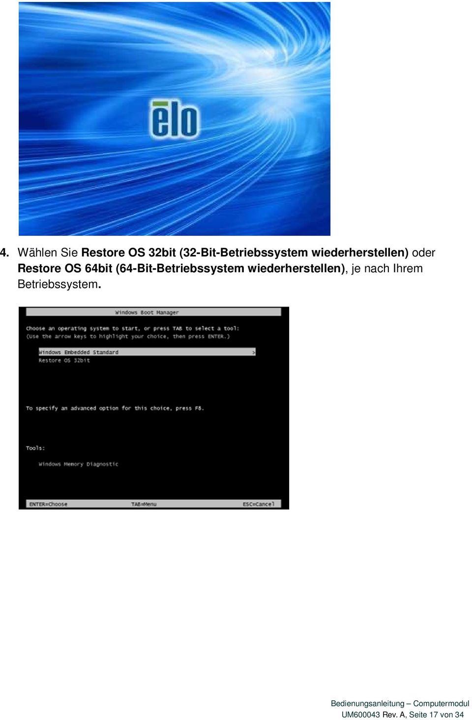Restore OS 64bit (64-Bit-Betriebssystem