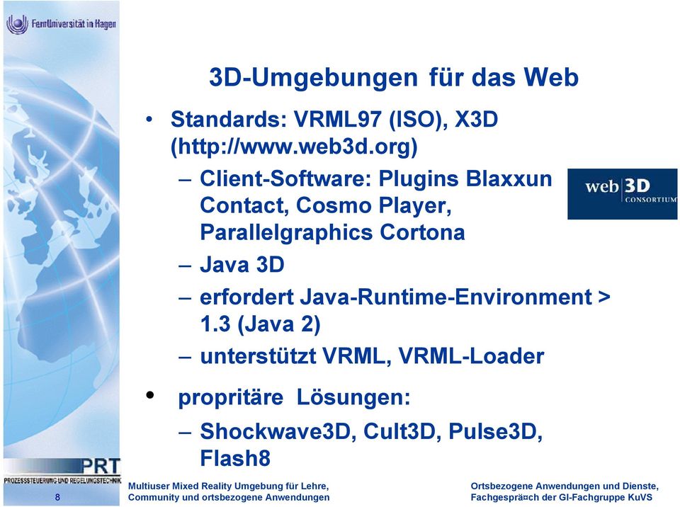 Parallelgraphics Cortona Java 3D erfordert Java-Runtime-Environment > 1.