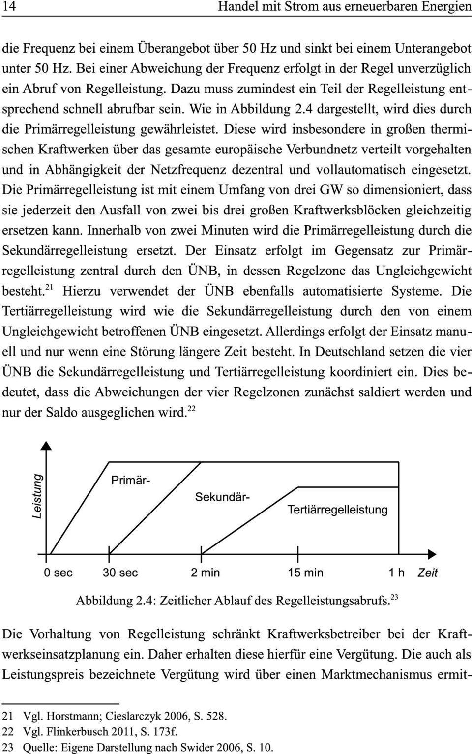 4 dargestellt, wird dies durch die Primärregelleistuog gewährleistet.