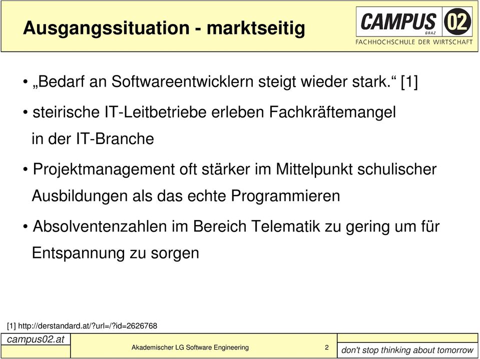 im Mittelpunkt schulischer Ausbildungen als das echte Programmieren Absolventenzahlen im Bereich