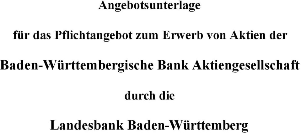 der Baden-Württembergische Bank