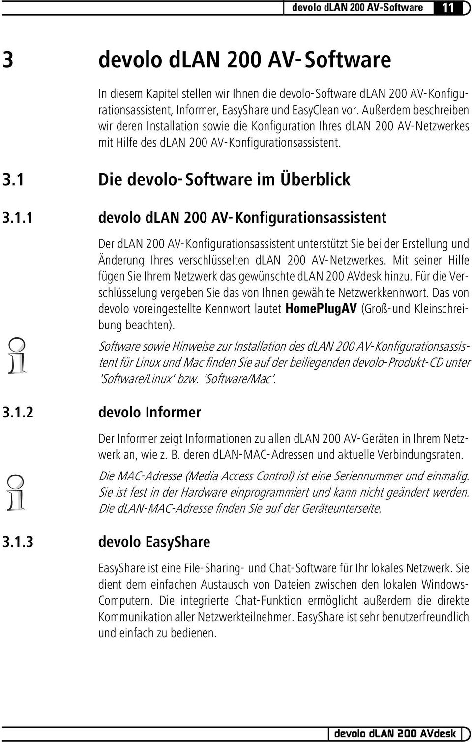 Die devolo-software im Überblick 3.1.