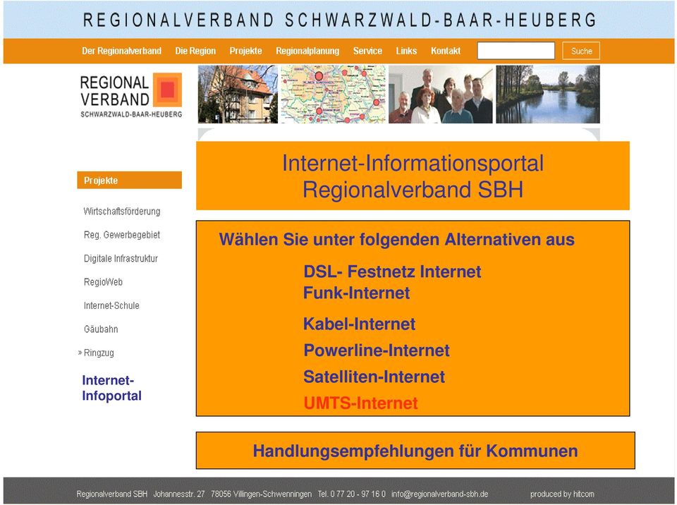 Funk-Internet Internet- Infoportal Kabel-Internet