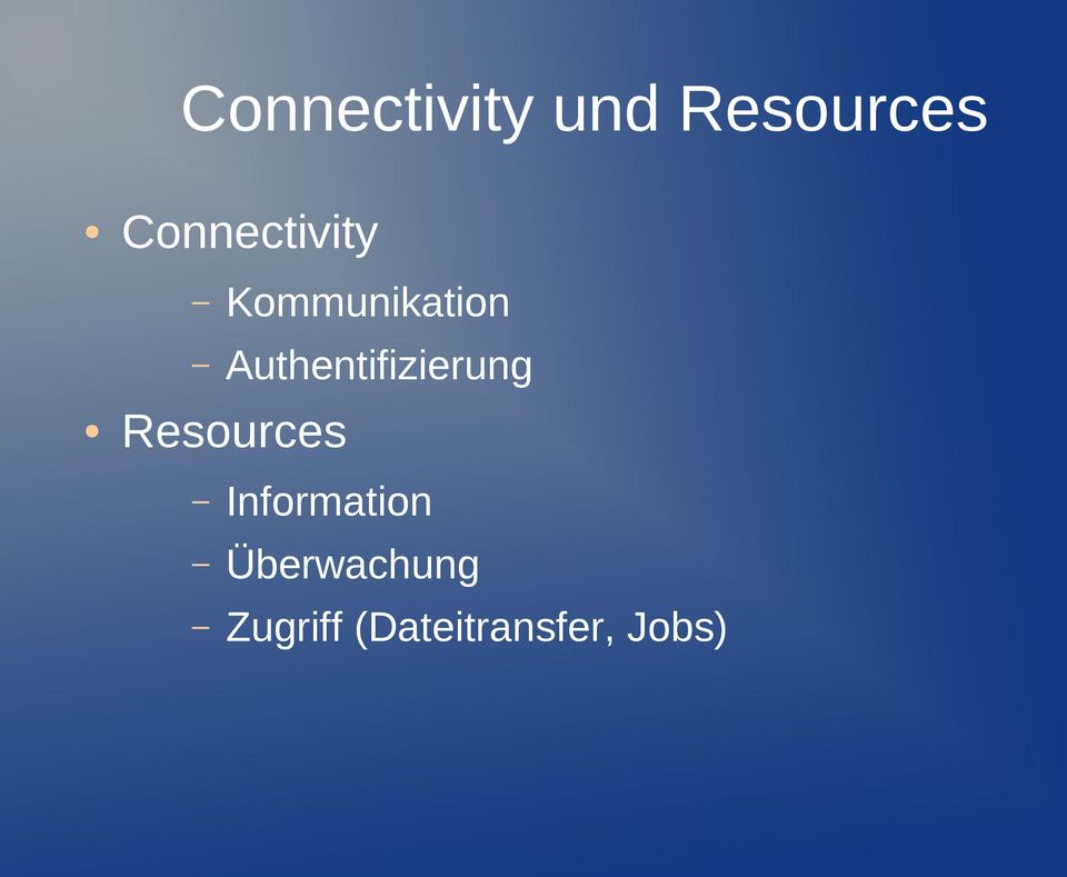 Authentifizierung Resources