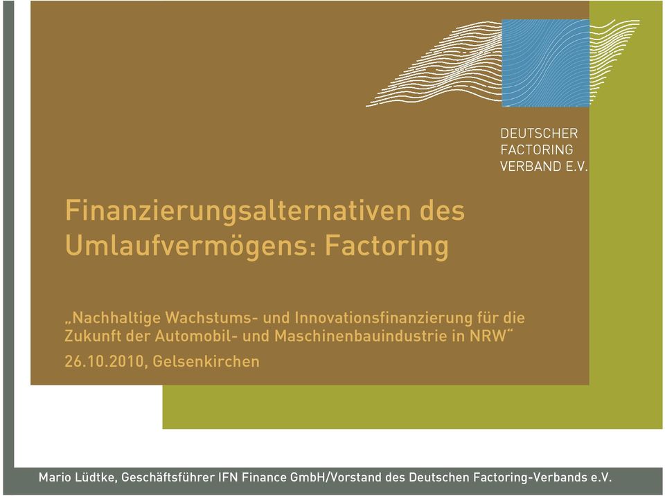 und Maschinenbauindustrie in NRW 26.10.