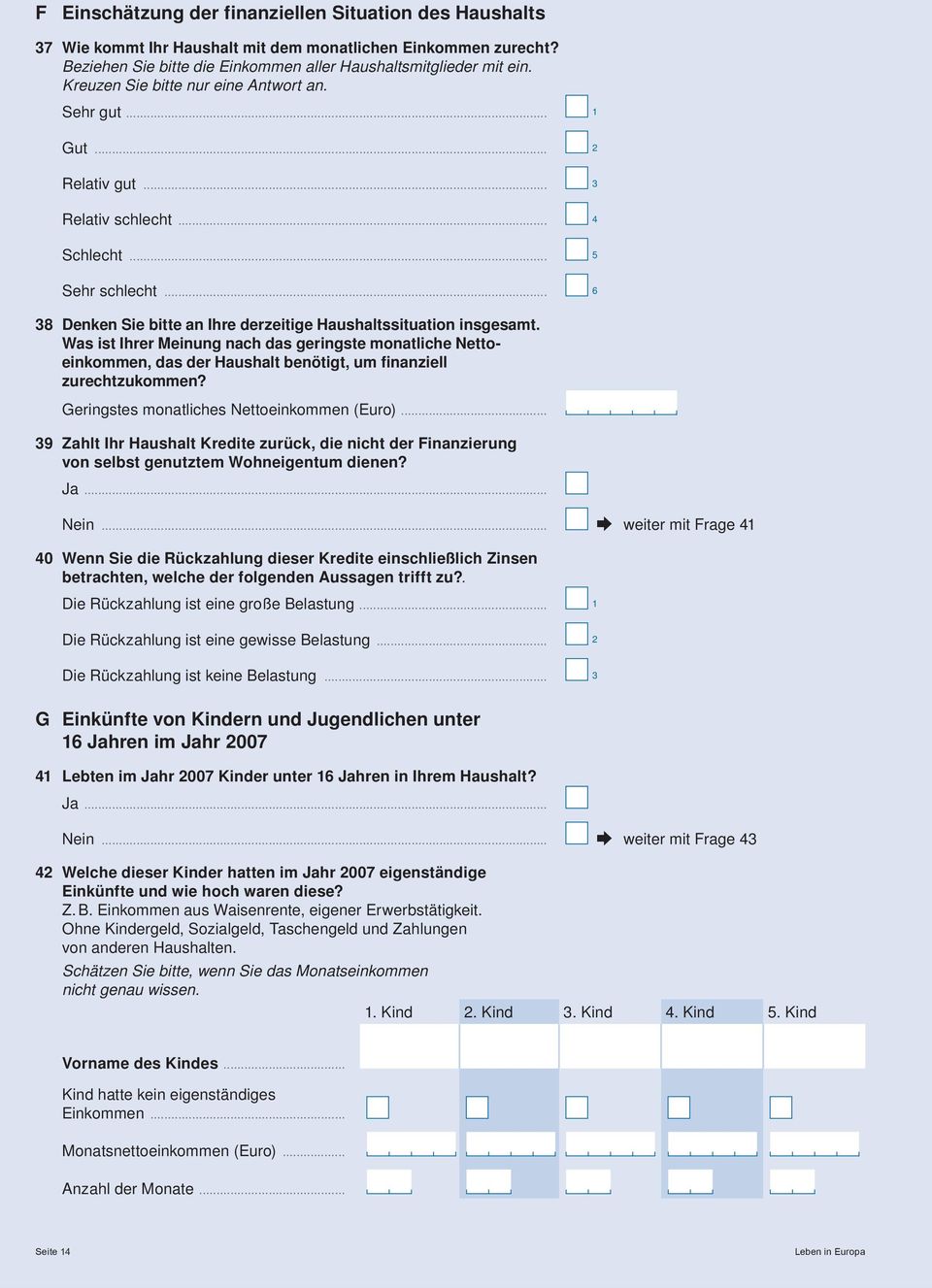 Was ist Ihrer Meinung nach das geringste monatliche Nettoeinkommen, das der Haushalt benötigt, um finanziell zurechtzukommen? Geringstes monatliches Nettoeinkommen (Euro).