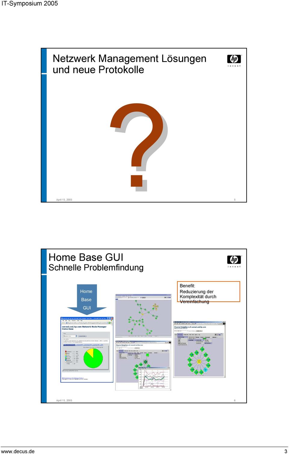 Problemfindung Home Base GUI Benefit: