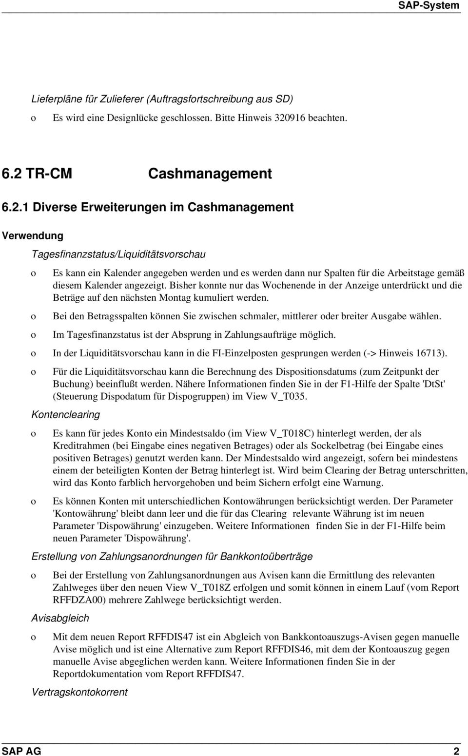 TR-CM Cashmanagement 6.2.