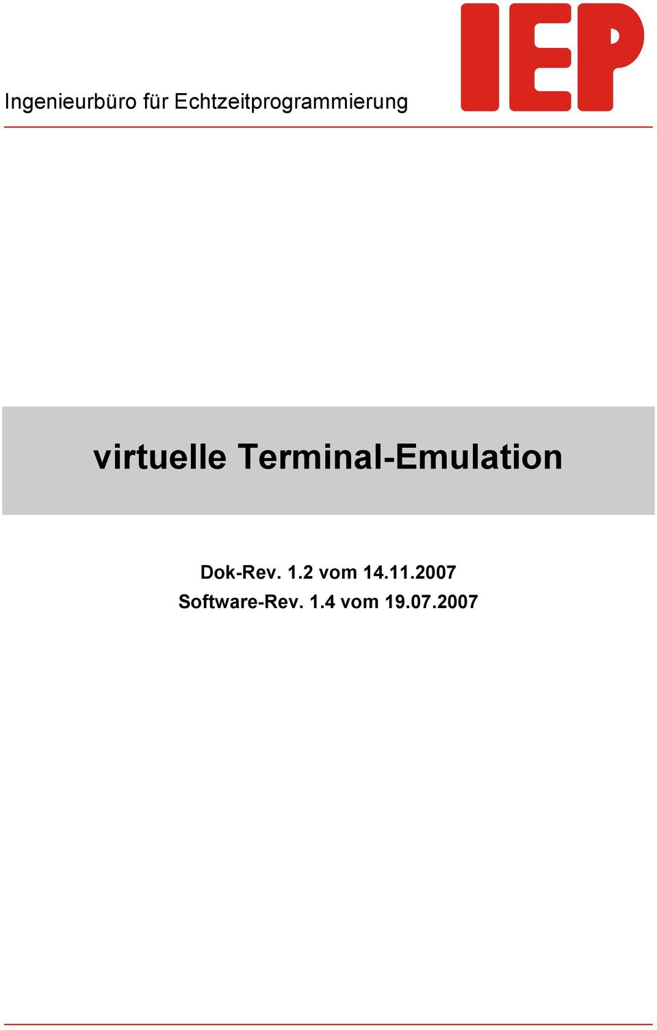 Terminal-Emulation Dok-Rev. 1.