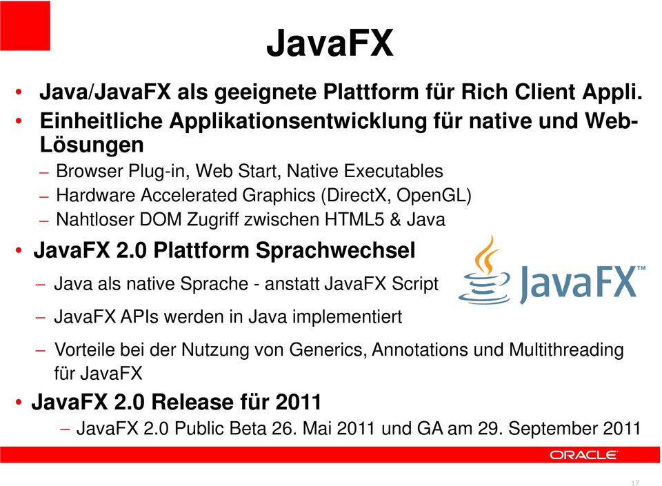 (DirectX, OpenGL) Nahtloser DOM Zugriff zwischen HTML5 & Java JavaFX 2.