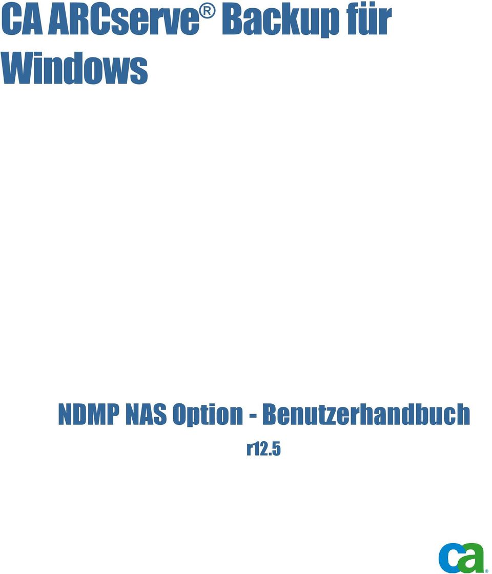 Windows NDMP NAS