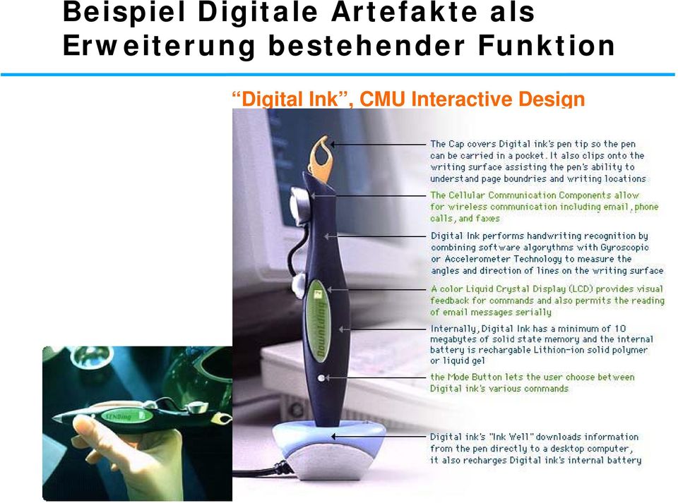 Digital Ink, CMU Interactive Design