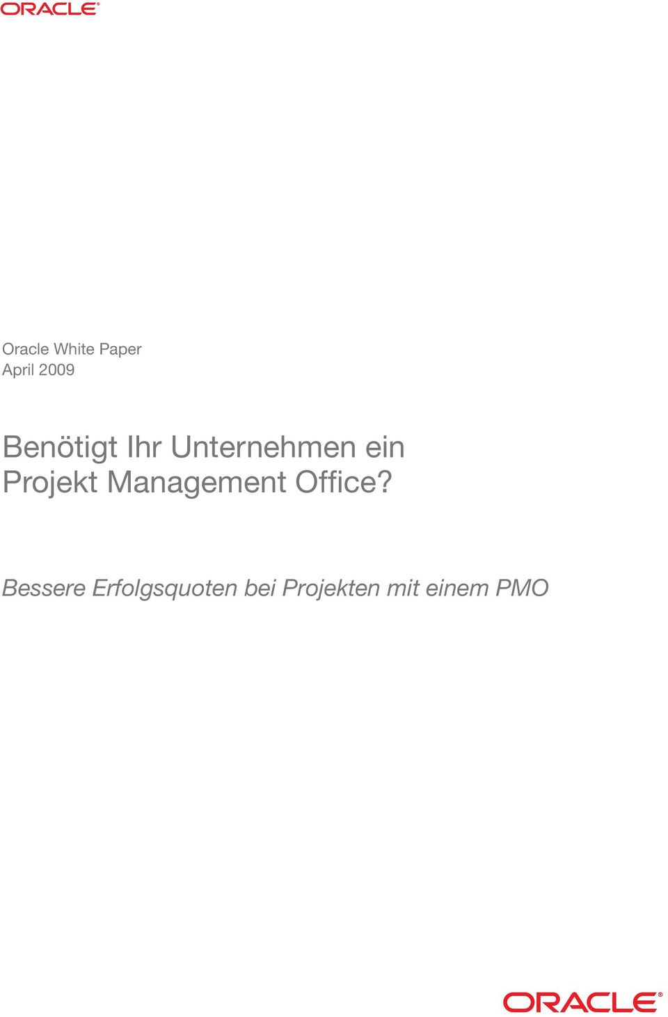 Projekt Management Office?
