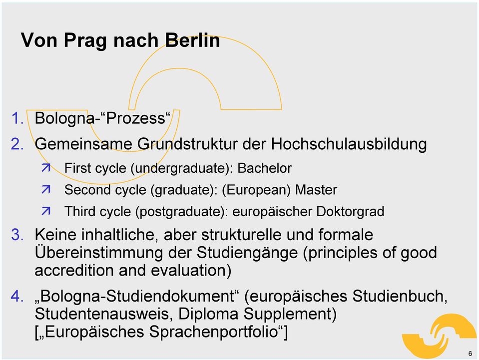 (European) Master Third cycle (postgraduate): europäischer Doktorgrad 3.