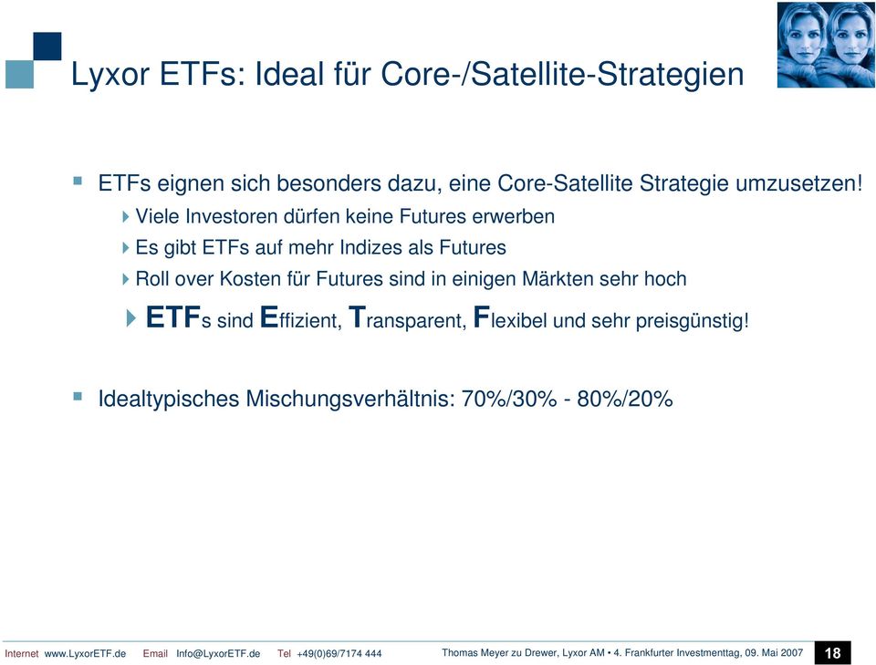Märkten sehr hoch ETFs sind Effizient, Transparent, Flexibel und sehr preisgünstig!