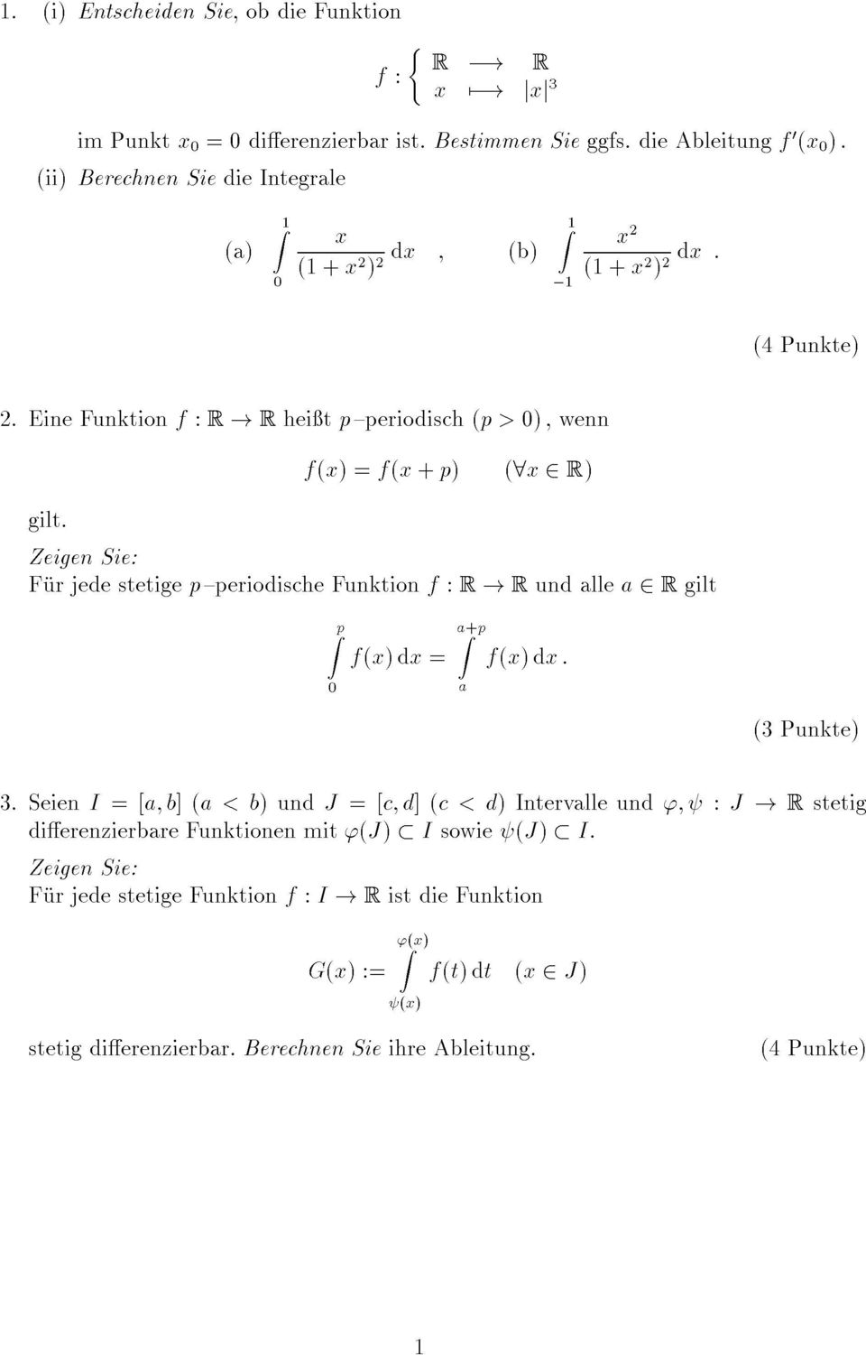 ZeigenSie: Furjedestetigep{periodischeFunktionf:R!Rundallea2Rgilt f(x)=f(x+p)(8x2r) 3.