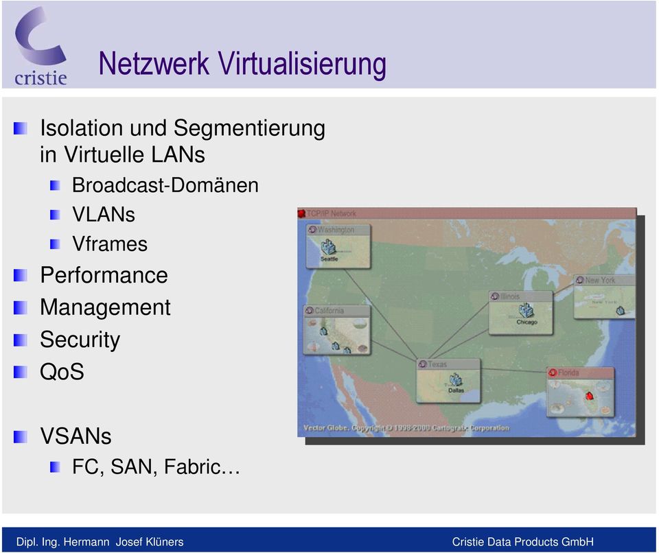 Broadcast-Domänen VLANs Vframes