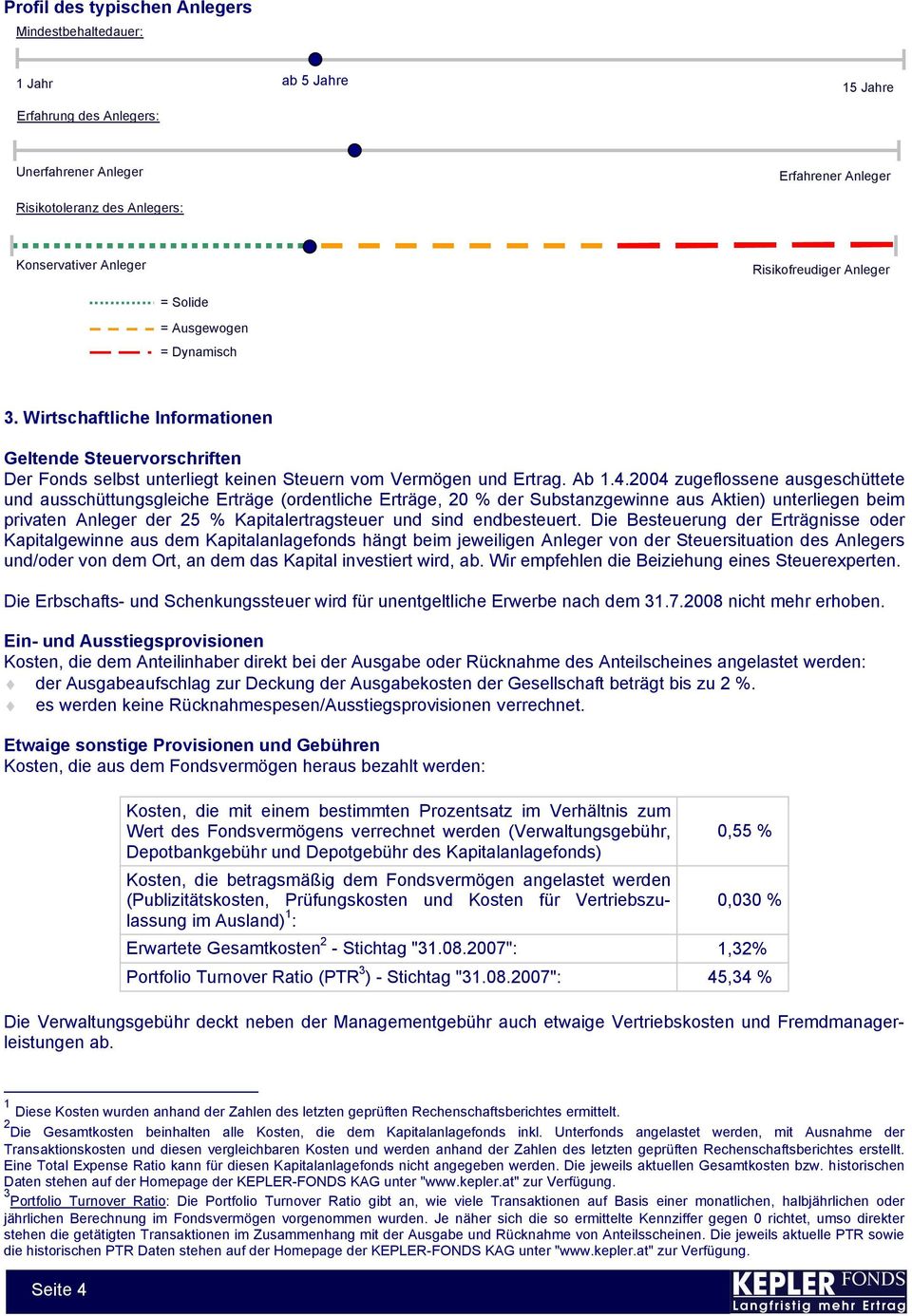 2004 zugeflossene ausgeschüttete und ausschüttungsgleiche Erträge (ordentliche Erträge, 20 % der Substanzgewinne aus Aktien) unterliegen beim privaten Anleger der 25 % Kapitalertragsteuer und sind