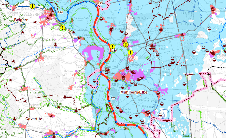 Vorläufige Risikobewertung Brandenburg und Sachsen haben die Gebiete mit potenziell signifikantem Hochwasserrisiko nach Art. 13 und Art.