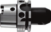 CNC-Universalbohrfutter mit Hohlschaftkegel nach DIN 69893-A sicheres Spannen des Werkzeugschaftes mit Quergriff-Stiftschlüssel seitlich über einen Kegeltrieb Präzisionsausführung mit hoher