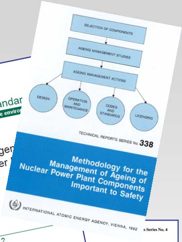 1 Standards der IAEA für die Bewertung des Zustandes und der Lebensdauer kerntechnischer Komponenten Die Safety Standards und Reports der IAEA (Auswahl) 1992 2000 2009 IAEA Technical Report Series No.