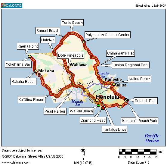 Rutenvrschlag 1 Wche - Hawaii: O'ahu und Big Island Wichtiger Hinweis: Da der aktive Vulkan auf Big Island immer wieder für Überraschungen srgt, ist jeder Planende gut beraten, sich