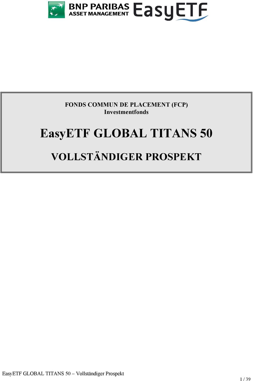 EasyETF GLOBAL TITANS 50