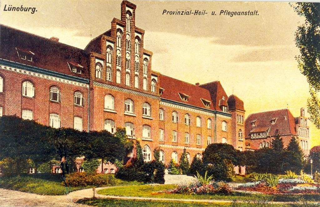 Provinzial- Heil- und Pflegeanstalt Lüneburg Postkarte um 1925