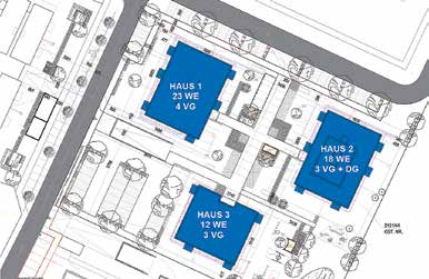 Lage/ Lageplan 3 Die Wohnungsgrößen belaufen sich auf ca. 57 m² - ca. 101 m² Wohnnutzfläche excl. Balkone. Die Balkone haben eine Größe von ca. 5,13 m² bis ca. 5,45 m².