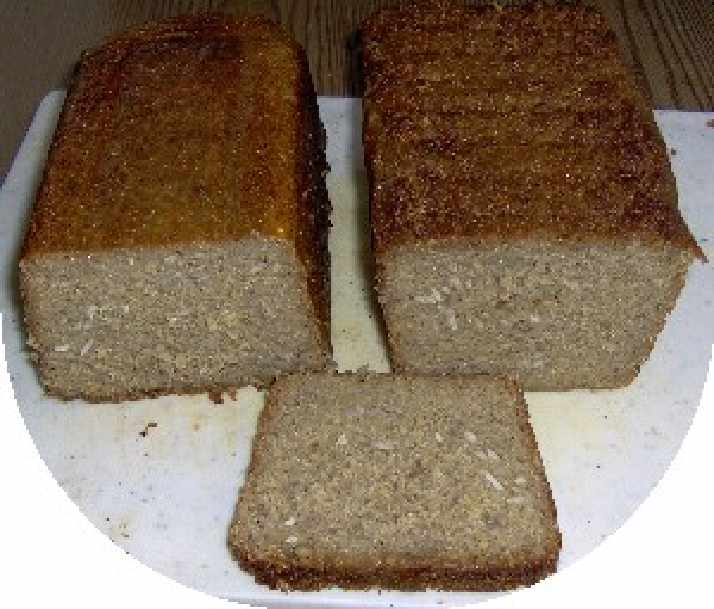 die Oberfläche des Brotes mit Öl einpinseln, 5 min noch in der Form lassen, langsam rausgleiten bzw auf ein Kuchengitter am Backpapier ziehen, Vorsichtig das Backpapier entfernen und die übrigen