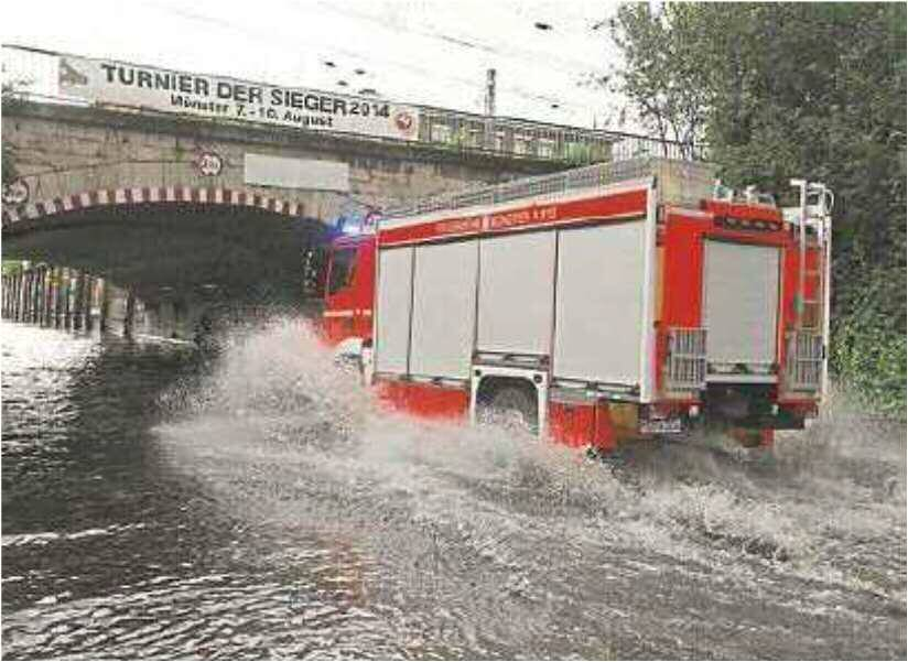 Beispiel Starkregen mit urbanen Überflutungen Münster, 28.