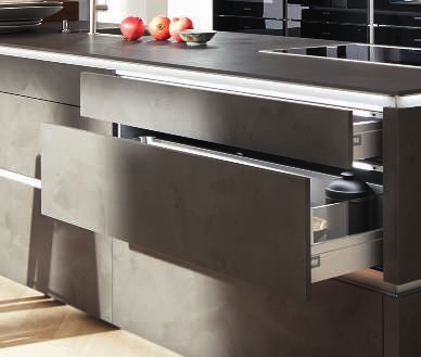 Schubkastensystem in einer neuen Dimension. Drawer system with a new dimension.