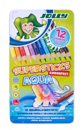supersticks aqua supersticks kinderfest aqua 12er JOLLY Supersticks Kinderfest AQUA sind die bewährten Buntstifte von JOLLY jetzt auch wasservermalbar.